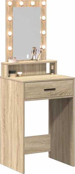 VidaXL Kosmetický stůl 50 x 41 x 140 cm Kompozitní dřevo [865156] Barva: Betonová šedá