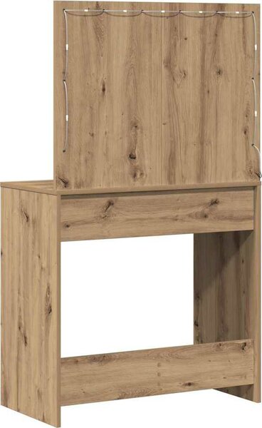 VidaXL Kosmetický stůl 78,5 x 41 x 135 cm Kompozitní dřevo [865036] Barva: Bílá