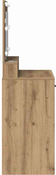 VidaXL Kosmetický stůl 79 x 41 x 135 cm Kompozitní dřevo [865090] Barva: dub sonoma