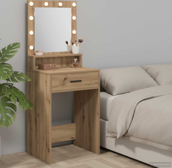 VidaXL Kosmetický stůl 50 x 41 x 135 cm Kompozitní dřevo [865099] Barva: Bílá