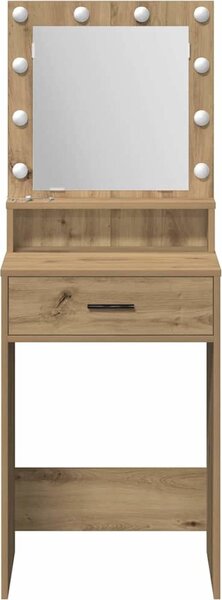 VidaXL Kosmetický stůl 50 x 41 x 135 cm Kompozitní dřevo [865099] Barva: Bílá