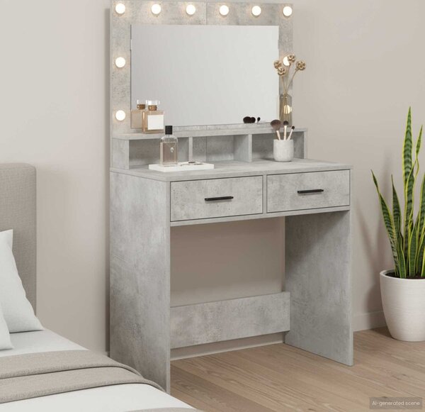 VidaXL Kosmetický stůl 79 x 41 x 135 cm Kompozitní dřevo [865090] Barva: dub sonoma