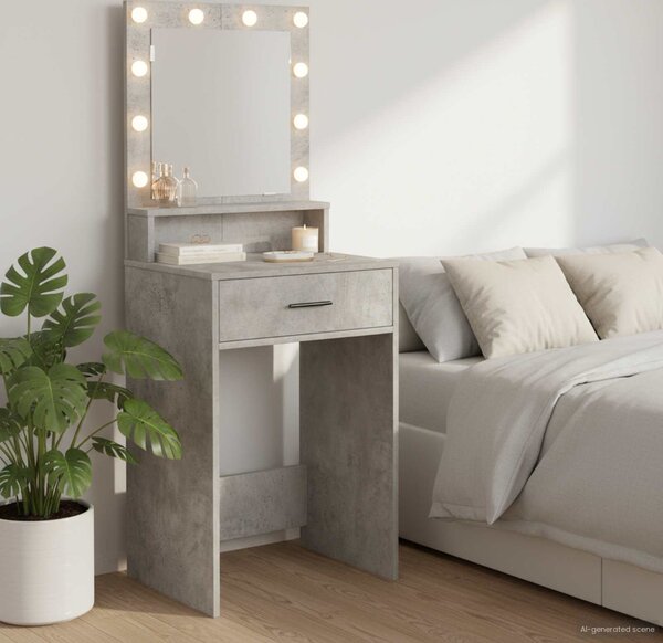 VidaXL Kosmetický stůl 50 x 41 x 135 cm Kompozitní dřevo [865099] Barva: Bílá