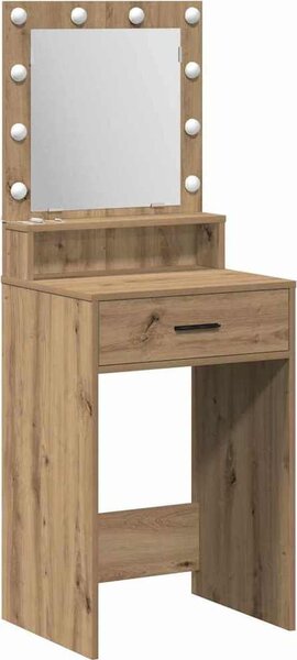 VidaXL Kosmetický stůl 50 x 41 x 135 cm Kompozitní dřevo [865099] Barva: Bílá