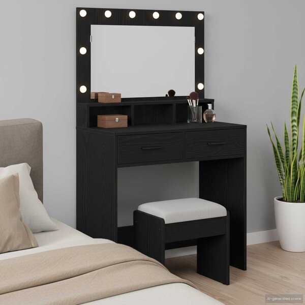VidaXL Kosmetický stůl 79 x 41 x 135 cm Kompozitní dřevo [865090] Barva: dub sonoma