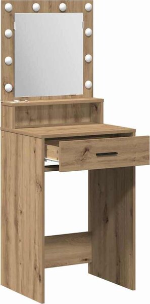 VidaXL Kosmetický stůl 50 x 41 x 135 cm Kompozitní dřevo [865099] Barva: Bílá