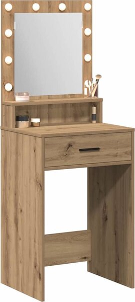 VidaXL Kosmetický stůl 50 x 41 x 135 cm Kompozitní dřevo [865099] Barva: Bílá