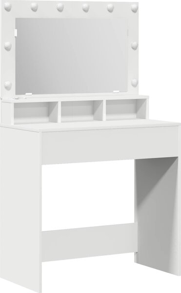 VidaXL Kosmetický stůl 78,5 x 41 x 135 cm Kompozitní dřevo [865109] Barva: Bílá