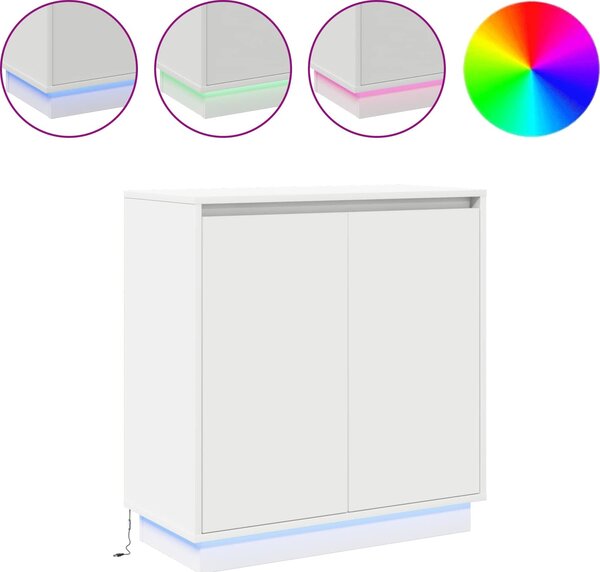VidaXL LED komoda 71 x 34,5 x 75 cm Kompozitní dřevo [869642] Barva: dub sonoma