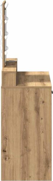 VidaXL Kosmetický stůl 79 x 41 x 140 cm Kompozitní dřevo [865171] Barva: dub artisan