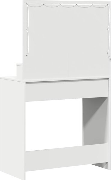VidaXL Kosmetický stůl 78,5 x 41 x 135 cm Kompozitní dřevo [865109] Barva: Bílá