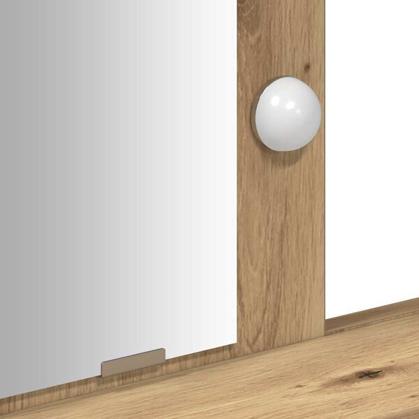 VidaXL Kosmetický stůl 79 x 41 x 140 cm Kompozitní dřevo [865171] Barva: dub artisan