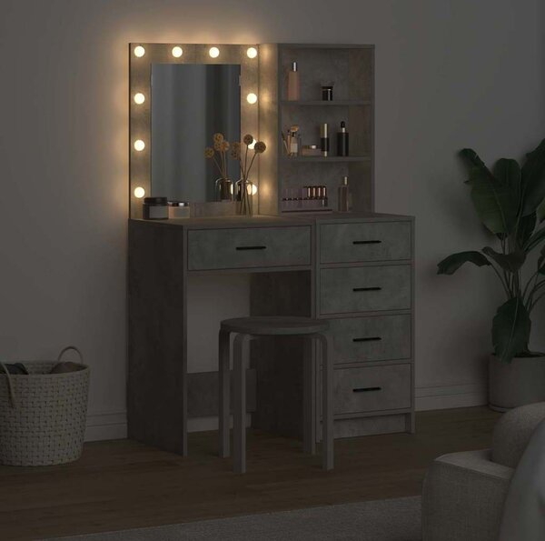 VidaXL Kosmetický stůl 2 ks 50 x 41 x 135 cm Kompozitní dřevo [3334203] Barva: Staré dřevo