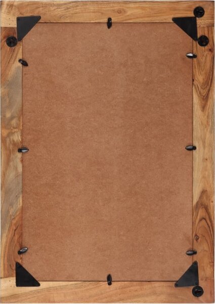 VidaXL Zrcadlo 70 x 50 cm masivní mangovníkové dřevo a sklo [351984] Barva: medová hnědá