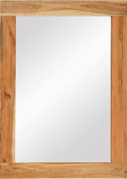 VidaXL Zrcadlo 70 x 50 cm masivní mangovníkové dřevo a sklo [351984] Barva: medová hnědá