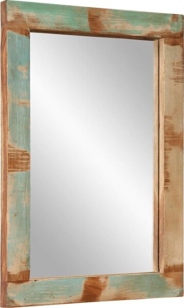VidaXL Zrcadlo 70 x 50 cm masivní mangovníkové dřevo a sklo [351984] Barva: medová hnědá