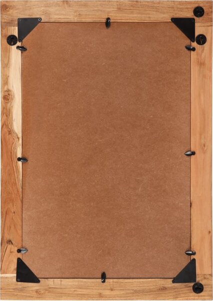 VidaXL Zrcadlo 70 x 50 cm masivní mangovníkové dřevo a sklo [351984] Barva: medová hnědá