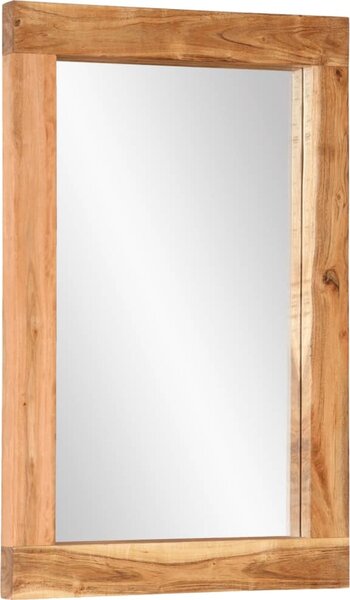 VidaXL Zrcadlo 70 x 50 cm masivní mangovníkové dřevo a sklo [351984] Barva: medová hnědá