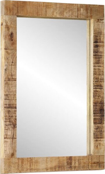 VidaXL Zrcadlo 70 x 50 cm masivní mangovníkové dřevo a sklo [351984] Barva: medová hnědá