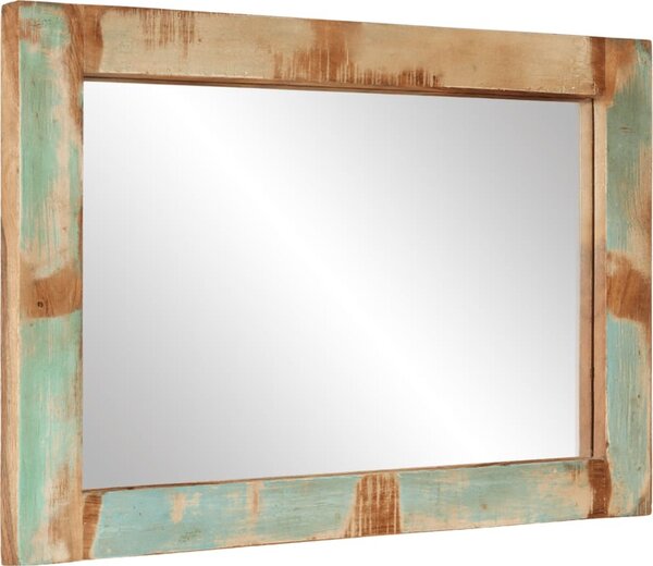 VidaXL Zrcadlo 70 x 50 cm masivní mangovníkové dřevo a sklo [351984] Barva: medová hnědá