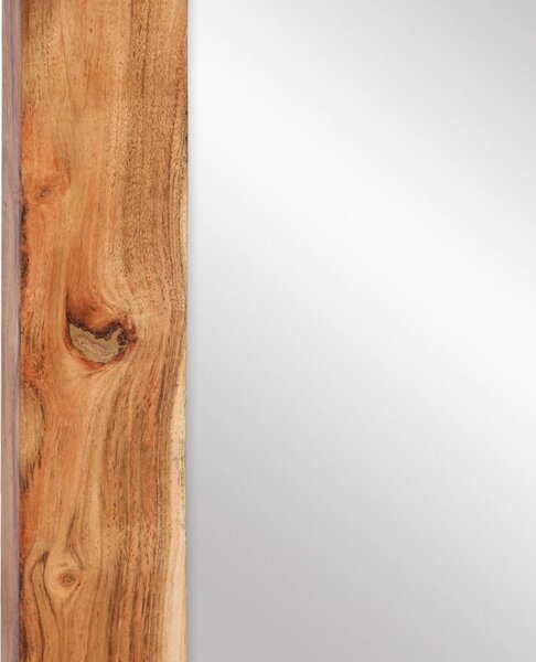 VidaXL Zrcadlo 70 x 50 cm masivní mangovníkové dřevo a sklo [351984] Barva: medová hnědá