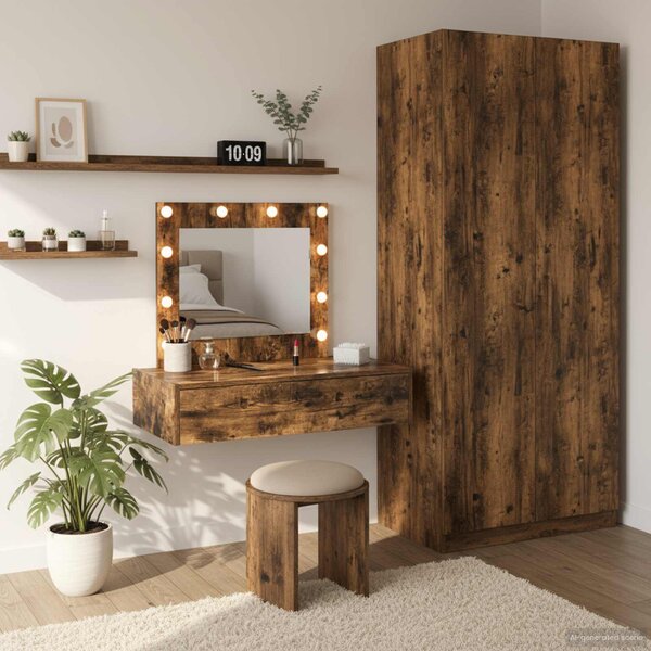 VidaXL Kosmetický stůl 83 x 40 x 70 cm Kompozitní dřevo [865232] Barva: Černý dub