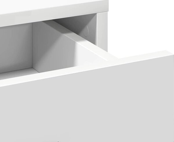 VidaXL Sada toaletního stolku s LED 3 ks Kompozitní dřevo [3334281] Barva: kouřový dub