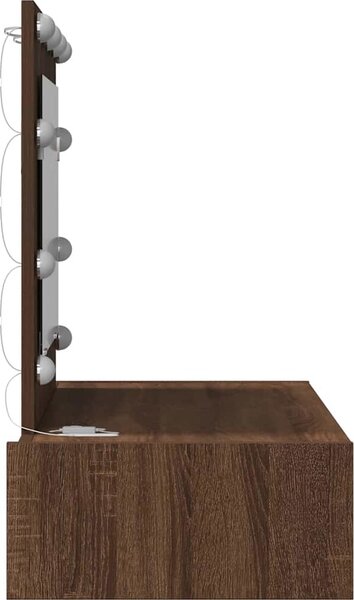 VidaXL Kosmetický stůl 83 x 40 x 70 cm Kompozitní dřevo [865232] Barva: Černý dub