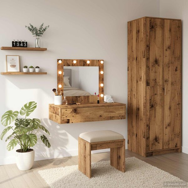 VidaXL Kosmetický stůl 83 x 40 x 70 cm Kompozitní dřevo [865232] Barva: Černý dub