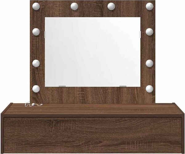 VidaXL Kosmetický stůl 83 x 40 x 70 cm Kompozitní dřevo [865232] Barva: Černý dub