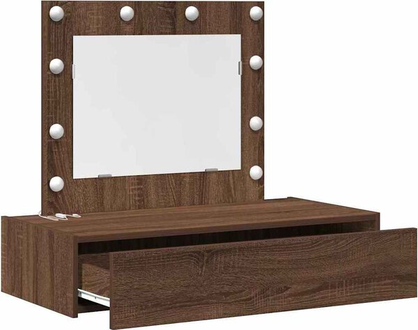 VidaXL Kosmetický stůl 83 x 40 x 70 cm Kompozitní dřevo [865232] Barva: Černý dub