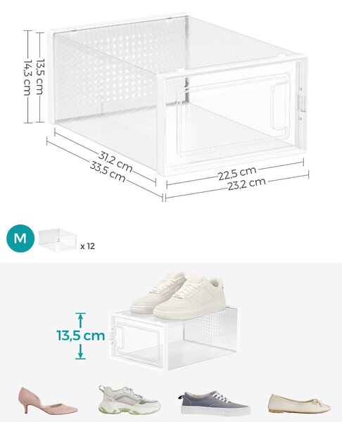 KRABICE NA BOTY, 33,5/14,3/23,2 cm Boxxx - Online Only šatny & botníky, Online Only