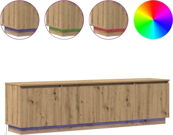 VidaXL Televizní skříň 180 x 38 x 49 cm Kompozitní dřevo [3376151] Barva: Bílá