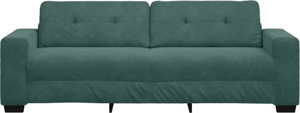 VidaXL 3-místné sofa 220 cm samet [4105136] Barva: Tmavě šedá