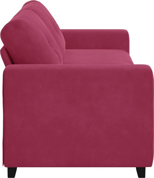 VidaXL 3-místné sofa 220 cm samet [4105136] Barva: Tmavě šedá