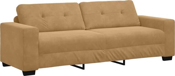 VidaXL 3-místné sofa 220 cm samet [4105136] Barva: Tmavě šedá