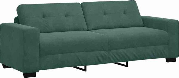 VidaXL 3-místné sofa 220 cm samet [4105136] Barva: Tmavě šedá