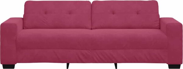 VidaXL 3-místné sofa 220 cm samet [4105136] Barva: Tmavě šedá