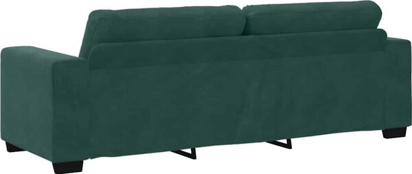 VidaXL 3-místné sofa 220 cm samet [4105136] Barva: Tmavě šedá