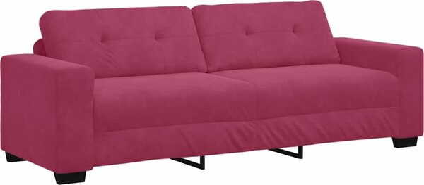 VidaXL 3-místné sofa 220 cm samet [4105136] Barva: Tmavě šedá