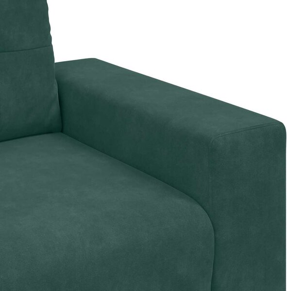 VidaXL 3-místné sofa 220 cm samet [4105136] Barva: Tmavě šedá
