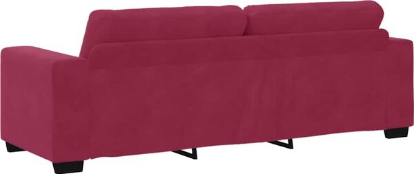 VidaXL 3-místné sofa 220 cm samet [4105136] Barva: Tmavě šedá