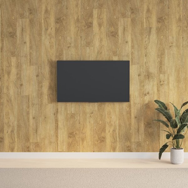 VidaXL Nástěnné panely vzhled dřeva PVC 2,06 m² [351817] Barva: Bukové dřevo