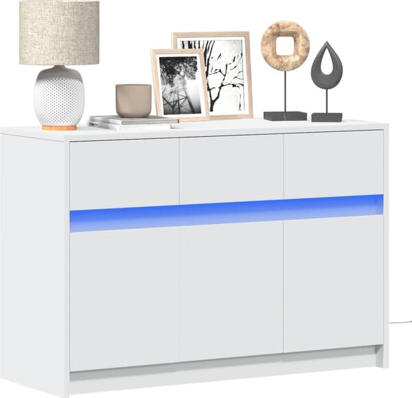 VidaXL TV skříňka s LED 91 x 34 x 61 cm kompozitní dřevo [8010330] Barva: Černý dub