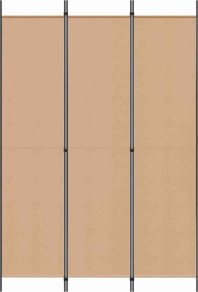 VidaXL 3dílný paraván 150x220 cm textil [42039211] Barva: Béžová