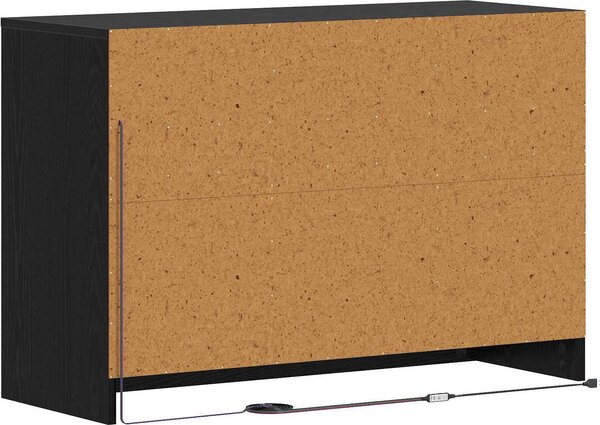 VidaXL TV skříňka s LED 91 x 34 x 61 cm kompozitní dřevo [8010330] Barva: Černý dub