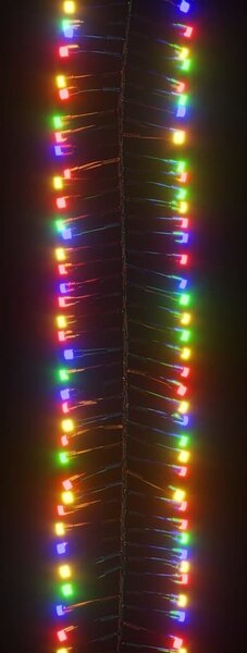 VidaXL Světelný LED řetěz trs se 2 000 LED diodami modrý PVC [343245] Barva: Teplá bílá a tmavě zelená