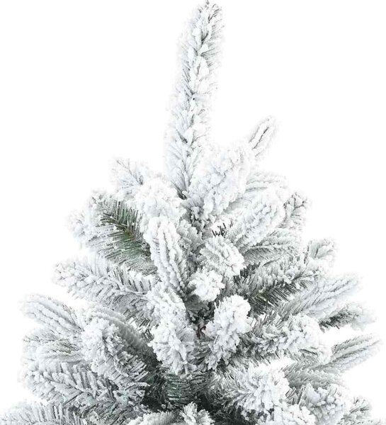 VidaXL Umělý Skládací Vánoční Strom 180 cm PVC, PE a ocel [42019318] Barva: Bílo-zelená