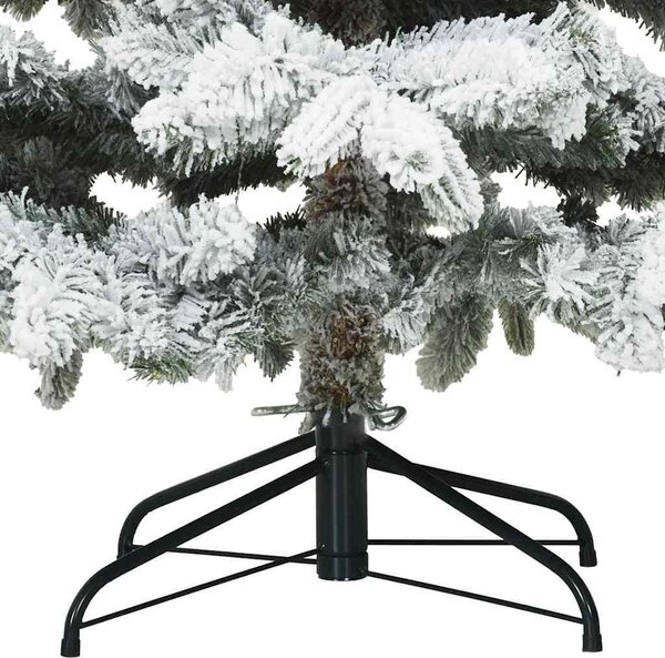 VidaXL Umělý Skládací Vánoční Strom 180 cm PVC, PE a ocel [42019318] Barva: Bílo-zelená