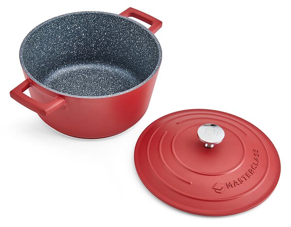 Hrnec MasterClass 20 cm 2,5 l indukční nepřilnavý červený MCMCRD20RED